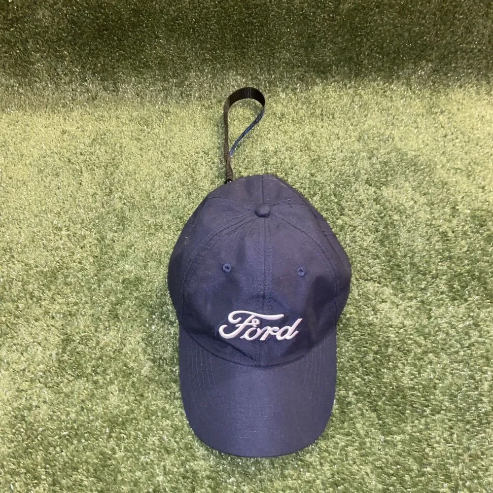 Ford Baseball Hat Navy Blue Adjustable Cap & Keychain